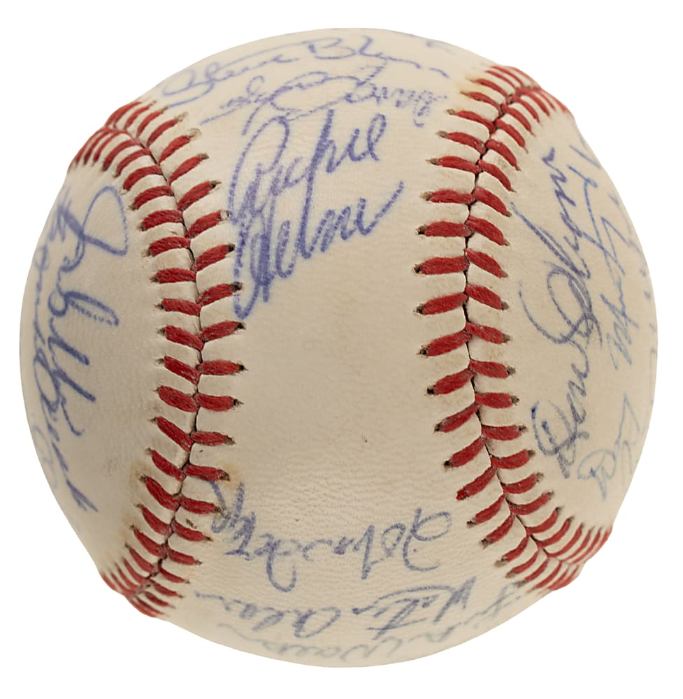 1970 Pittsburgh Pirates Team-Signed Baseball with Roberto Clemente - JSA