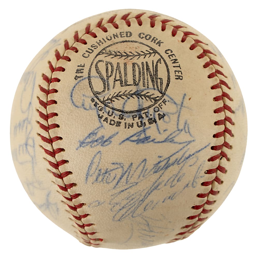 1966 Pittsburgh Pirates Team-Signed Baseball with Roberto Clemente - PSA/DNA