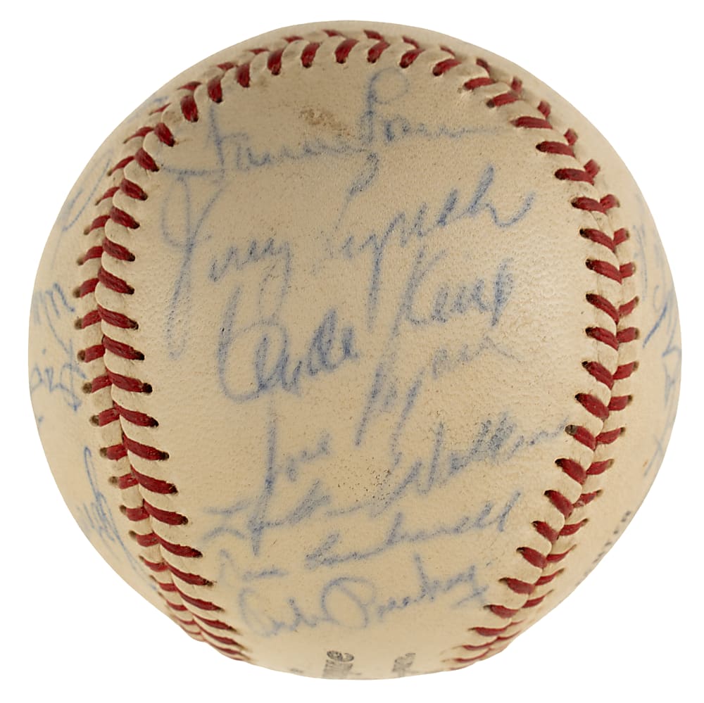 1966 Pittsburgh Pirates Team-Signed Baseball with Roberto Clemente - PSA/DNA