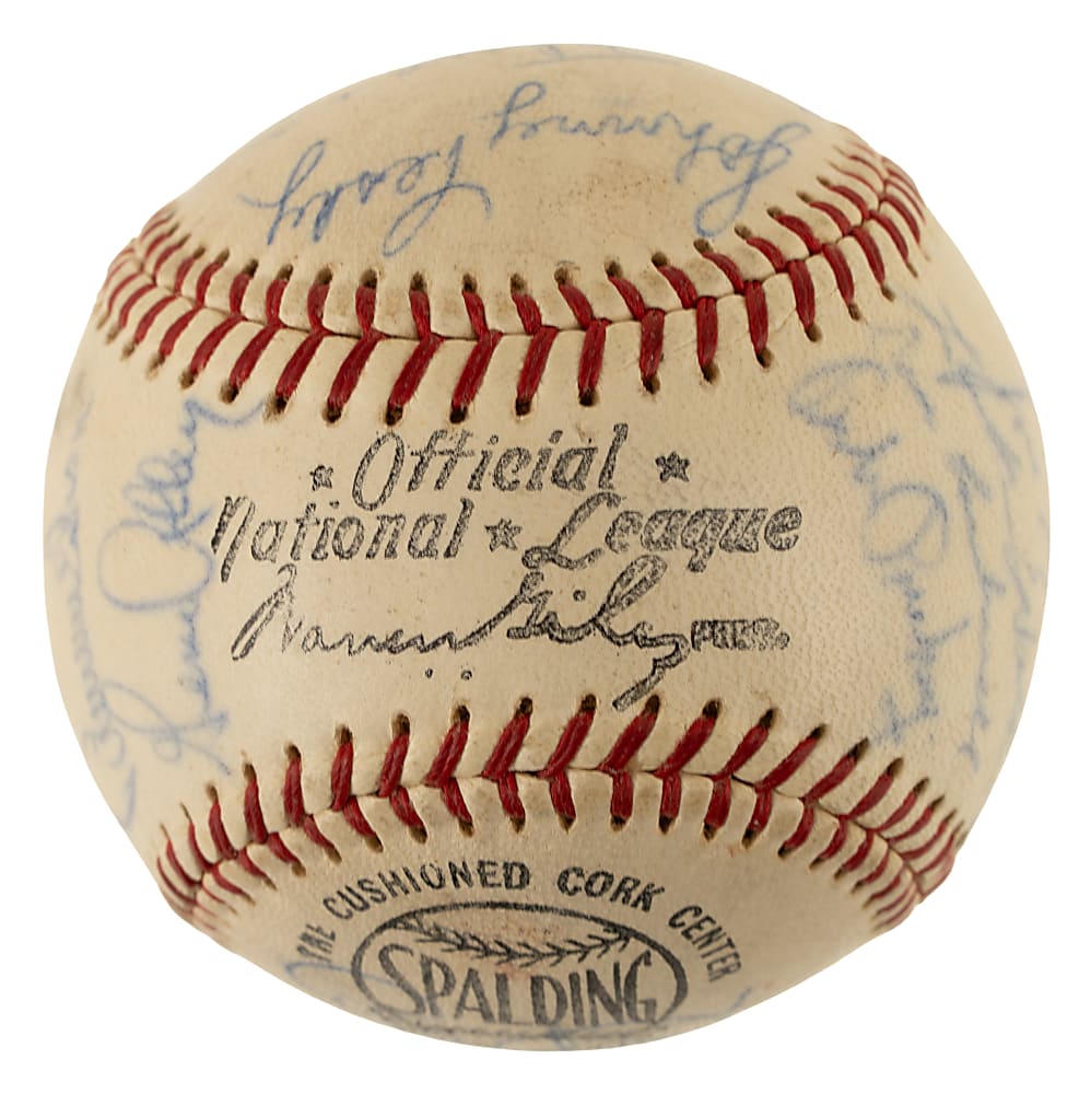 1966 Pittsburgh Pirates Team-Signed Baseball with Roberto Clemente - PSA/DNA