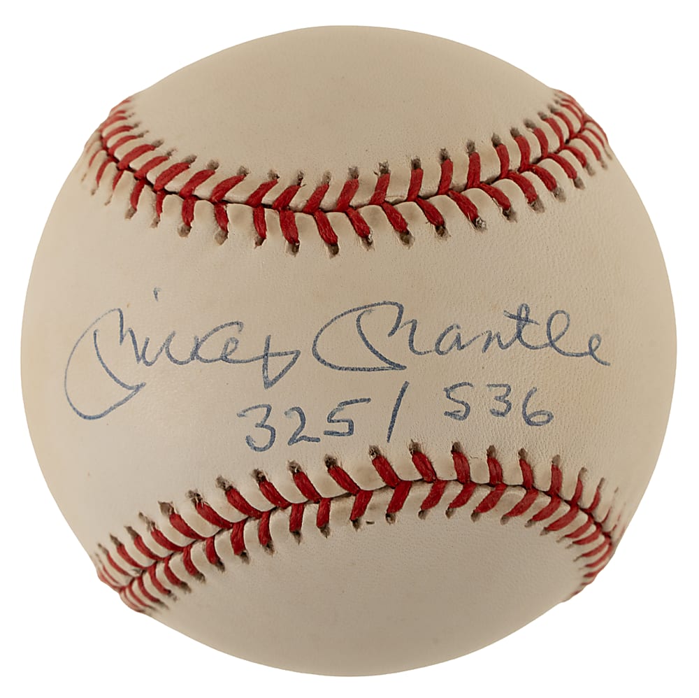Mickey Mantle Single-Signed Limited-Edition Baseball - JSA