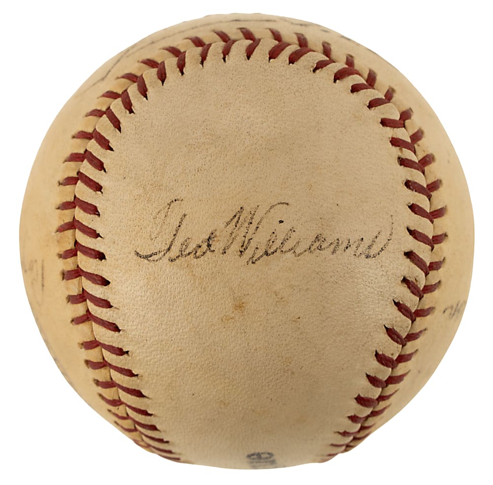 1940 Boston Red Sox Multi-Signed Baseball with Jimmie Foxx and Ted Williams - Beckett