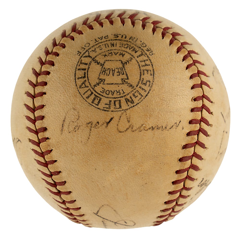 1940 Boston Red Sox Multi-Signed Baseball with Jimmie Foxx and Ted Williams - Beckett