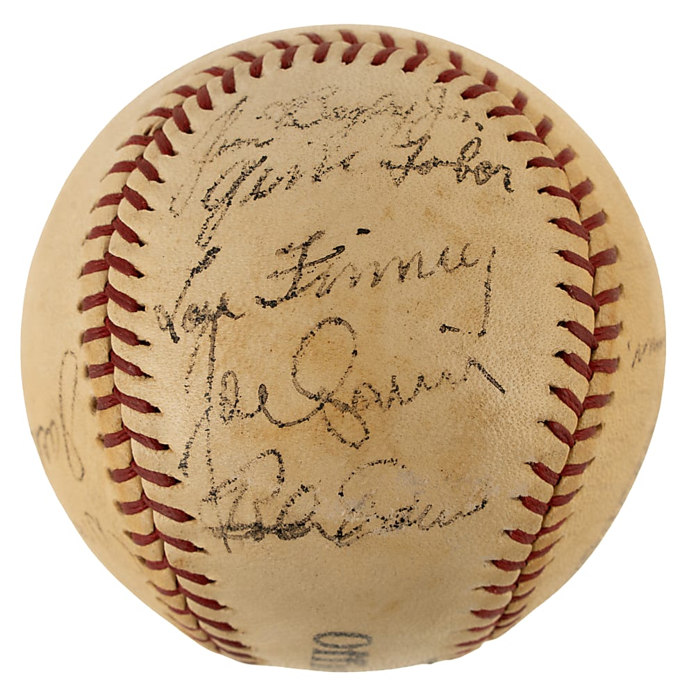 1940 Boston Red Sox Multi-Signed Baseball with Jimmie Foxx and Ted Williams - Beckett