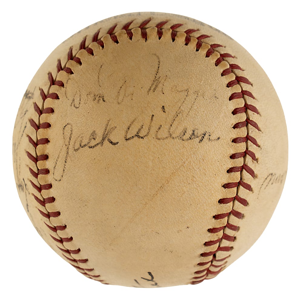 1940 Boston Red Sox Multi-Signed Baseball with Jimmie Foxx and Ted Williams - Beckett