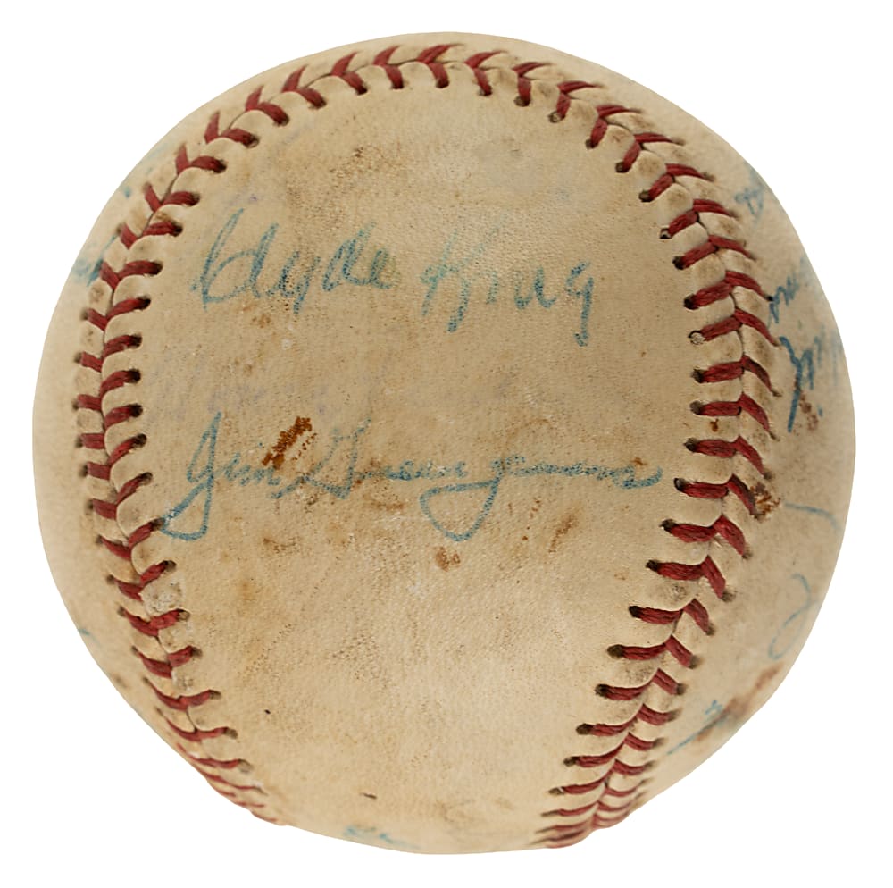 1953 Cincinnati Reds Team-Signed Baseball with Rogers Hornsby - JSA