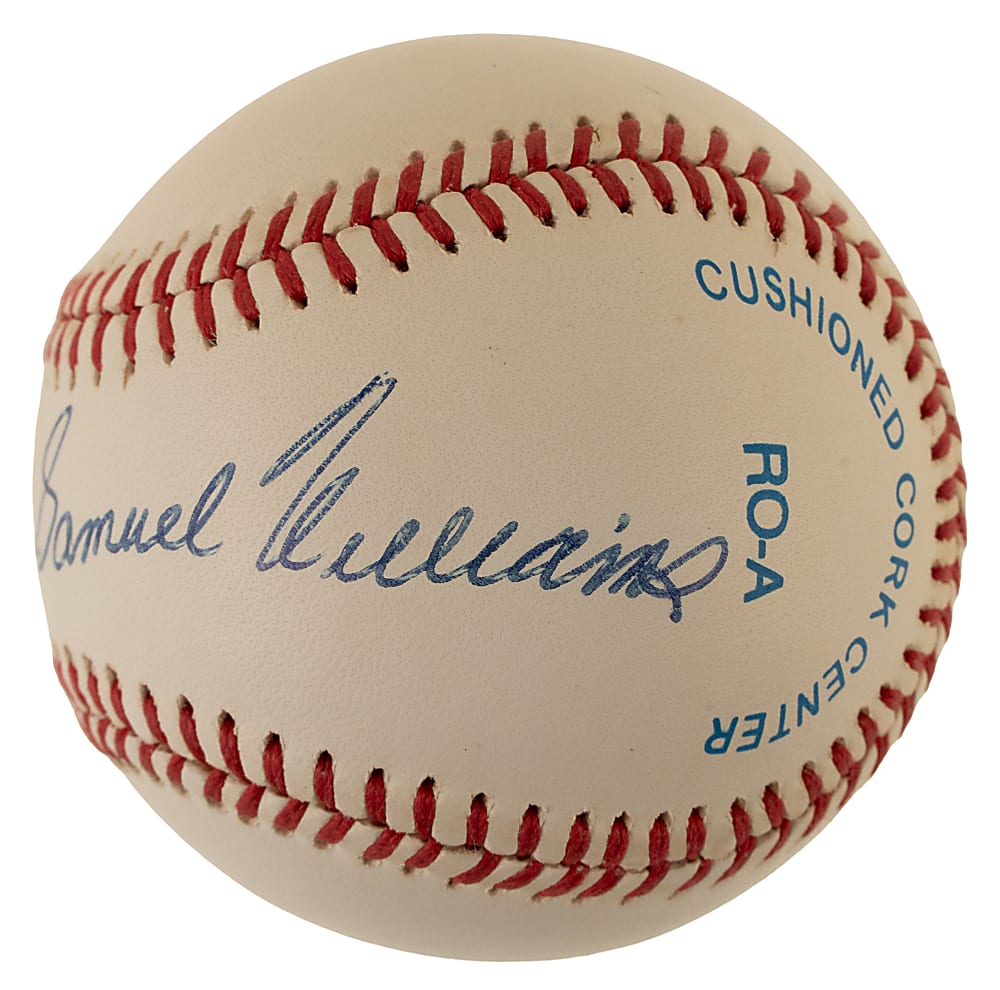 "Theodore Samuel Williams" Full-Name Signed Baseball - JSA