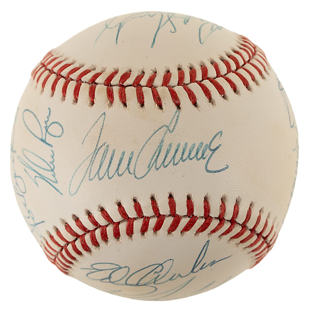 1969 New York Mets World Champions Team-Signed Reunion Baseball with Tom Seaver and Nolan Ryan - JSA