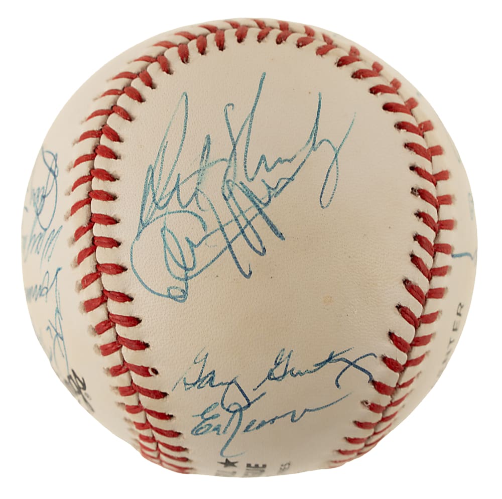 1969 New York Mets World Champions Team-Signed Reunion Baseball with Tom Seaver and Nolan Ryan - JSA