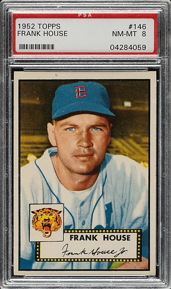 1952 Topps #146 Frank House PSA NM-MT 8
