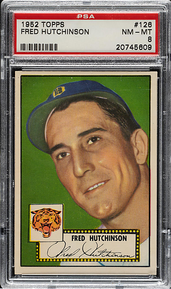 1952 Topps #126 Fred Hutchinson PSA NM-MT 8