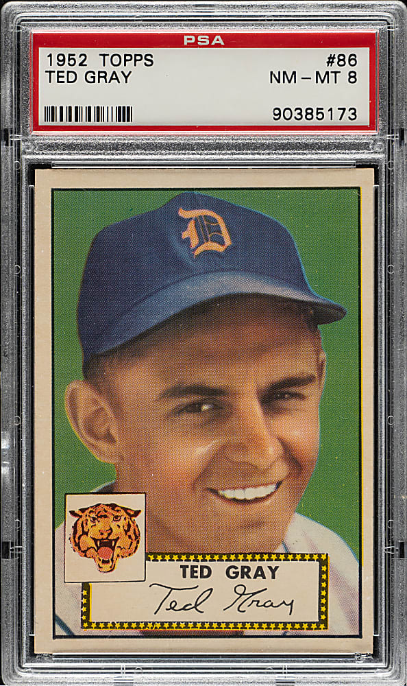1952 Topps #86 Ted Gray PSA NM-MT 8