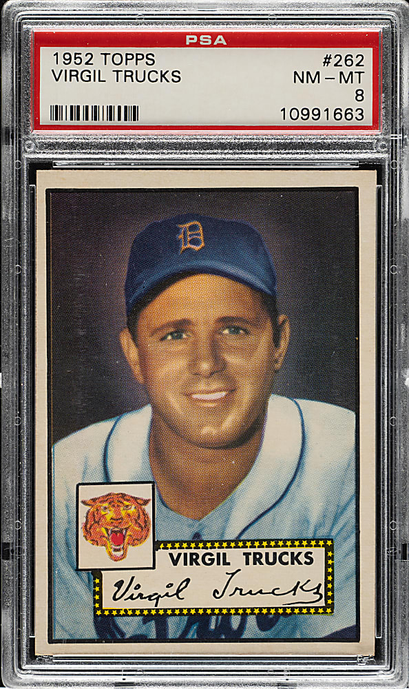 1952 Topps #262 Virgil Trucks PSA NM-MT 8