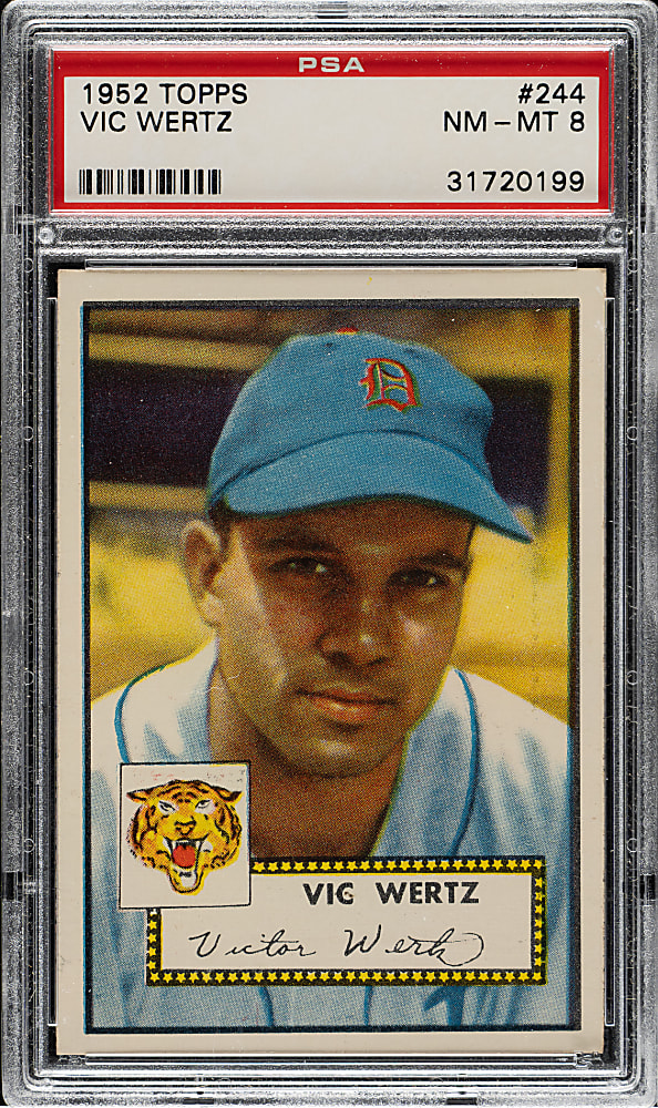 1952 Topps #244 Vic Wertz PSA NM-MT 8