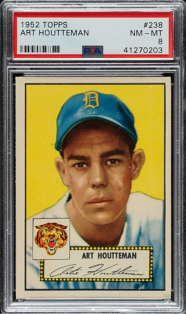 1952 Topps #238 Art Houtteman PSA NM-MT 8
