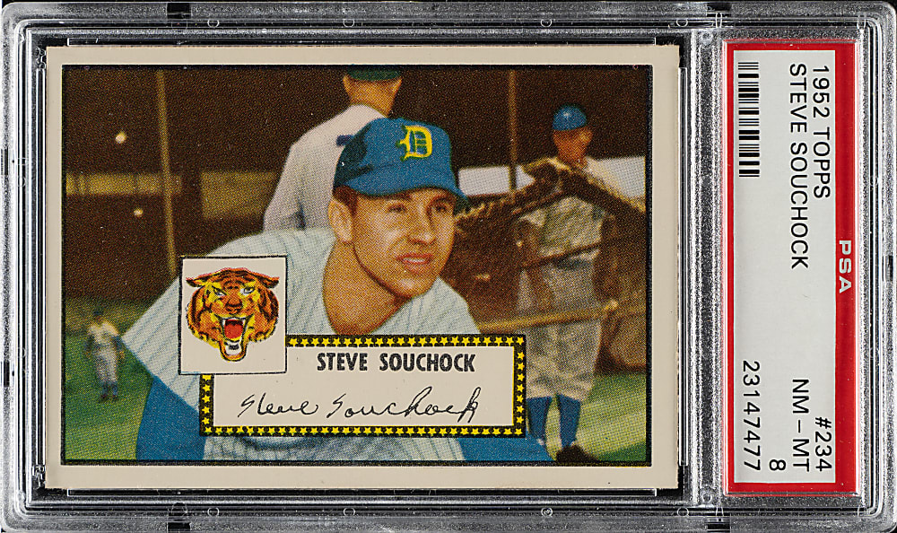1952 Topps #234 Steve Souchock PSA NM-MT 8