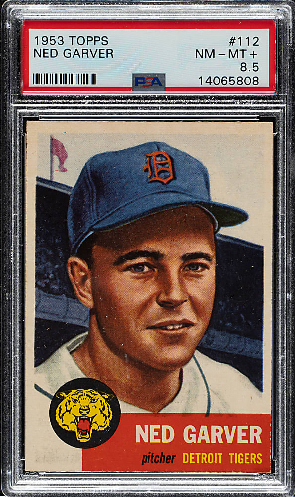 1953 Topps #112 Ned Garver PSA NM-MT+ 8.5