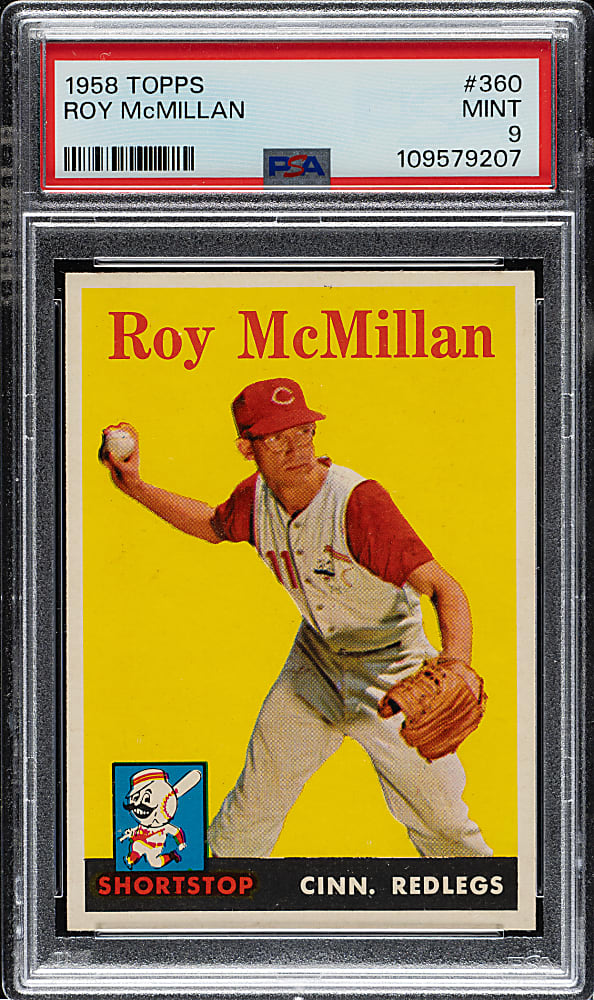 1958 Topps #360 Roy McMillan PSA MINT 9