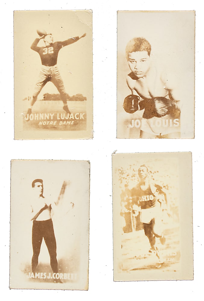 1948 Topps "Magic Photos" Collection (97) Including Johnny Lujack, Joe Louis, and Jesse Owens