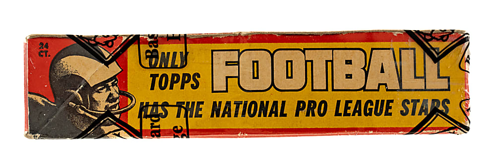 Extremely Rare 1962 Topps Football Unopened Wax Box (24 Packs) - BBCE