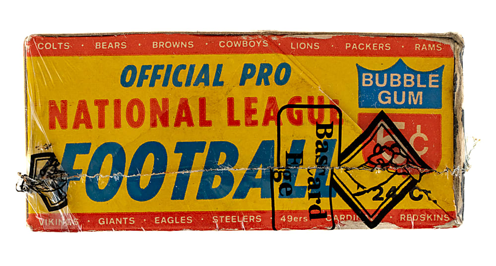 Extremely Rare 1964 Philadelphia Football Unopened Wax Box (24 Packs) - BBCE