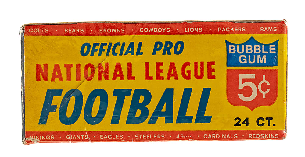 Extremely Rare 1964 Philadelphia Football Unopened Wax Box (24 Packs) - BBCE
