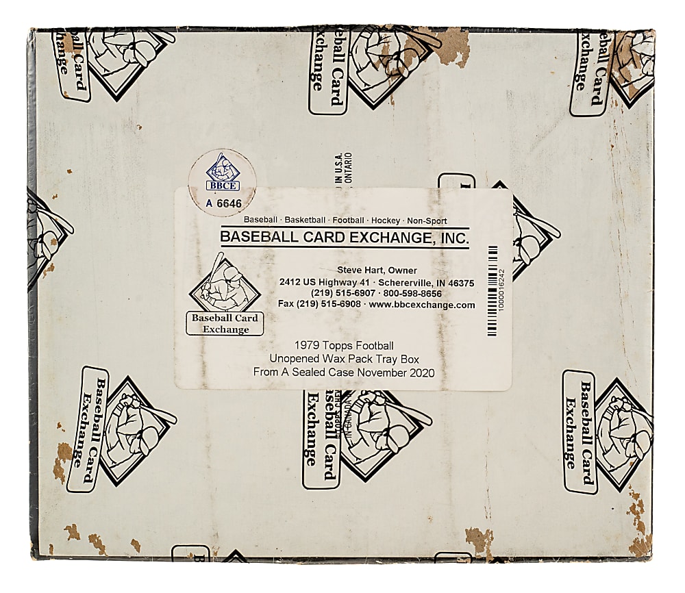 1979 Topps Football Unopened Wax Pack Tray Box (24 Trays) - BBCE - From a Sealed Case (FASC)