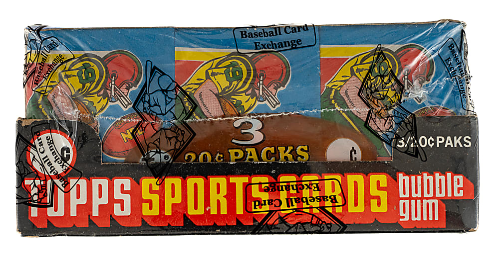 1979 Topps Football Unopened Wax Pack Tray Box (24 Trays) - BBCE - From a Sealed Case (FASC)