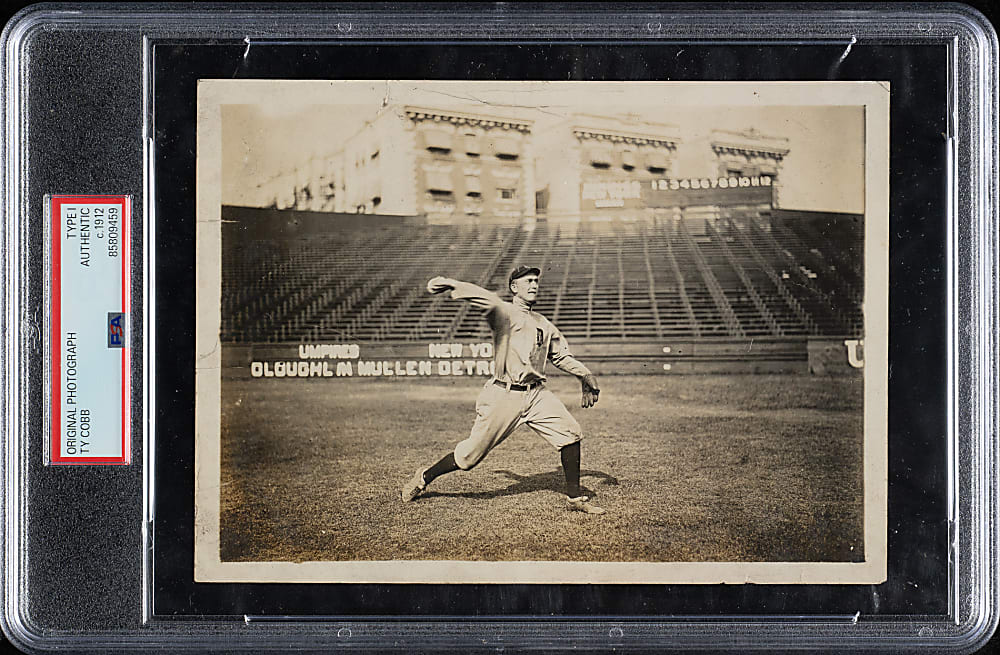 Circa 1912 Ty Cobb Original Photograph PSA/DNA Type I