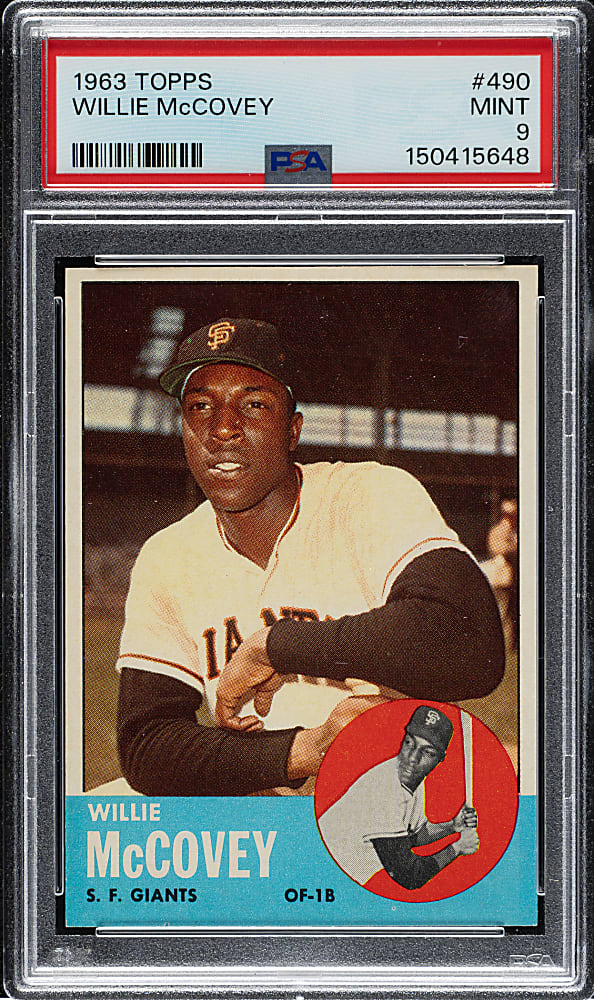 1963 Topps #490 Willie McCovey PSA MINT 9 - Highest Graded!