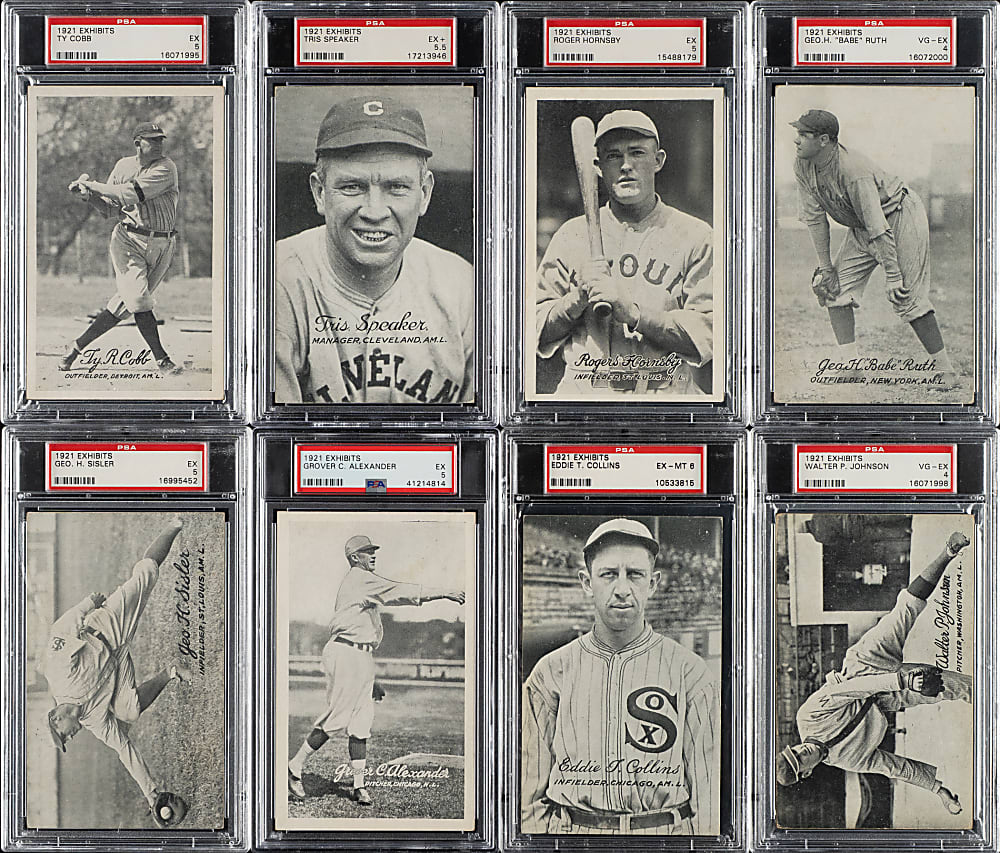 1921 Exhibits Complete Set (64): #3 PSA Set Registry (5.36 GPA)