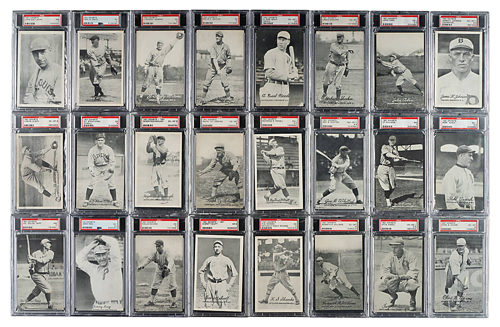 1921 Exhibits Complete Set (64): #3 PSA Set Registry (5.36 GPA)