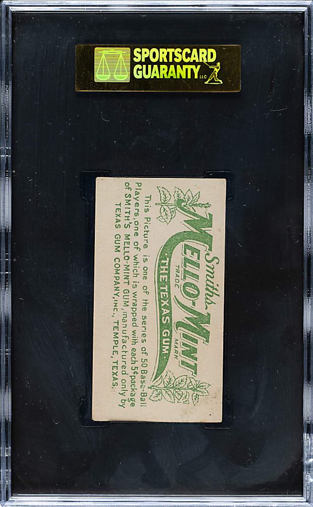 1910 E105 Mello-Mint Gum Nap Lajoie SGC EX+ 70