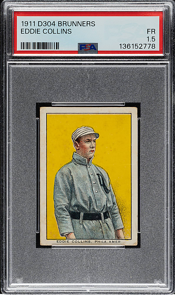 1911 D304 Brunner's Bread Eddie Collins PSA FAIR 1.5