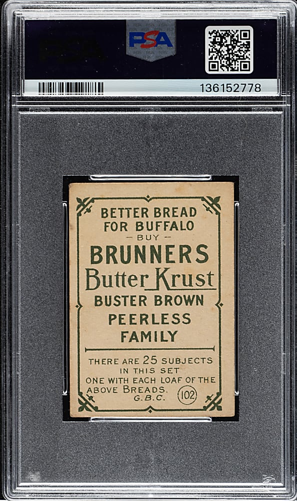 1911 D304 Brunner's Bread Eddie Collins PSA FAIR 1.5