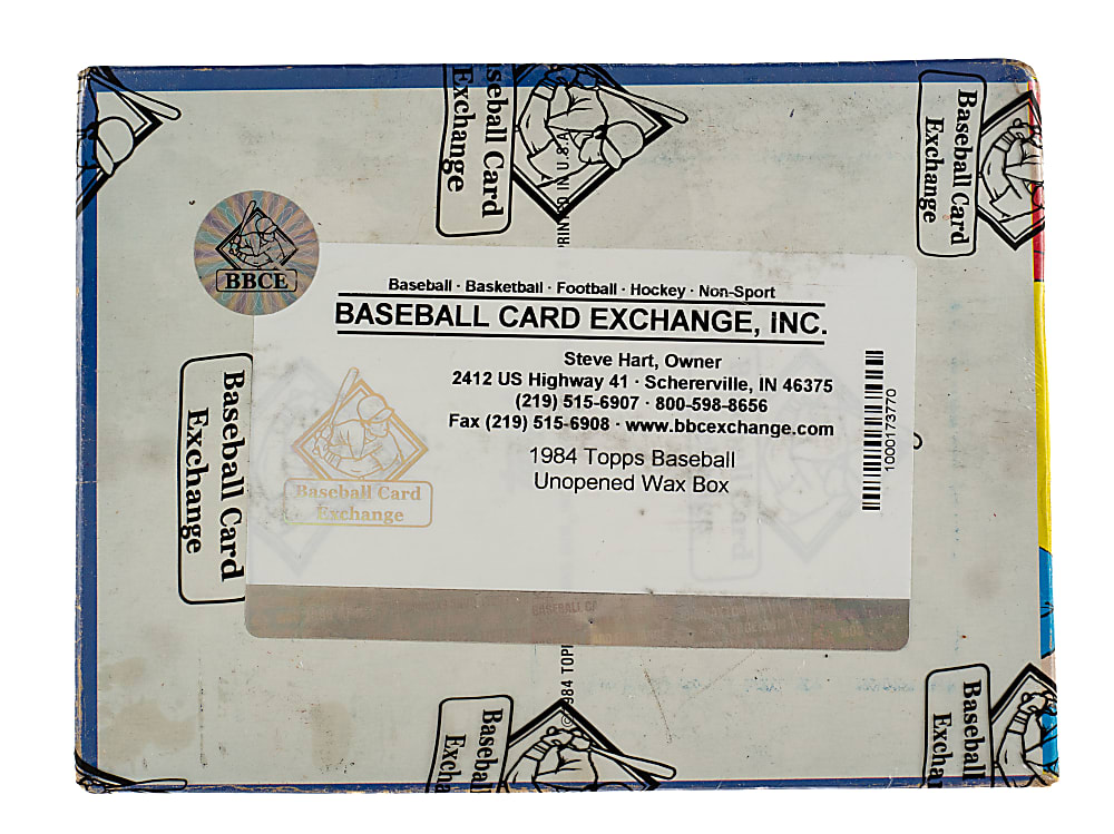 1984 Topps Unopened Wax Box (36 Packs) - BBCE