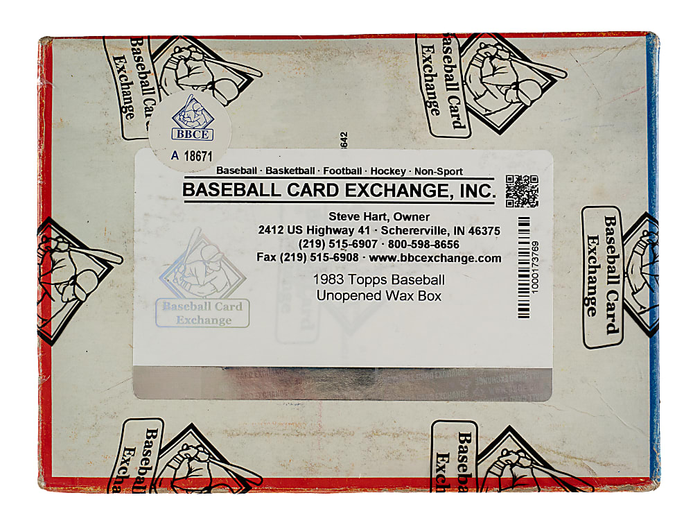 1983 Topps Unopened Wax Box (36 Packs) - BBCE