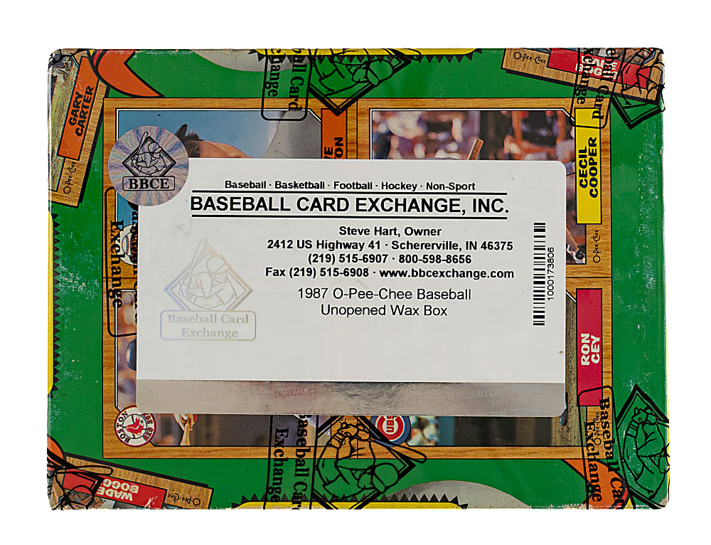 1987 O-Pee-Chee Unopened Wax Box (36 Packs) - BBCE