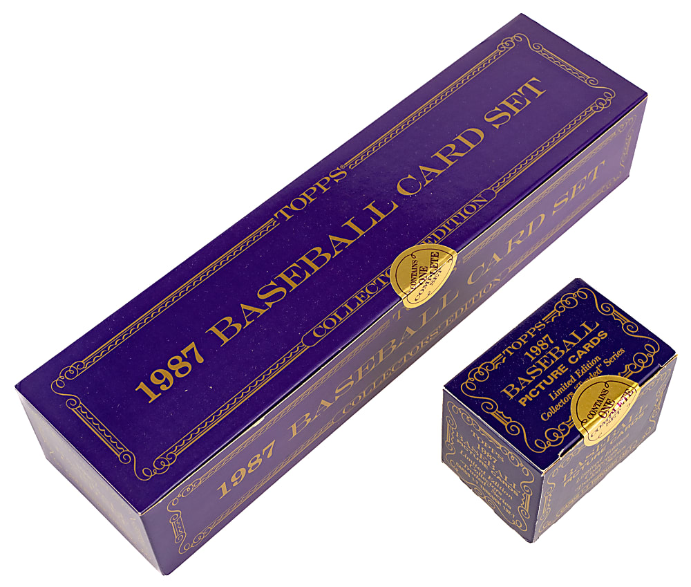 1987 Topps Tiffany and Topps Traded Tiffany Factory Set Pair