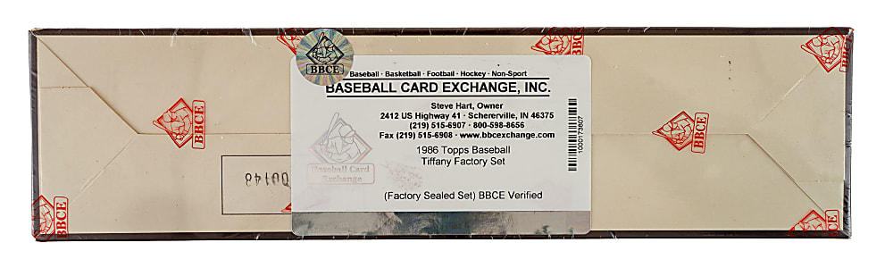 1986 Topps Tiffany Factory-Sealed Unopened Set (792 Cards) - BBCE