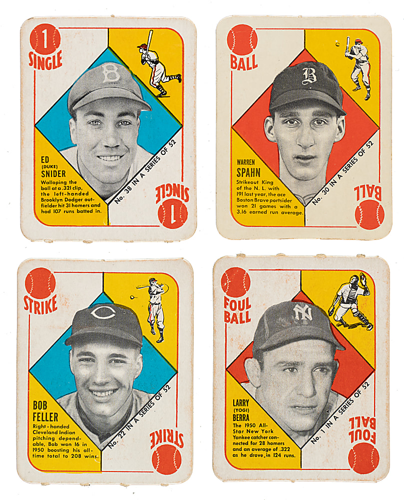 1951 Topps Red Back Complete Set (54)