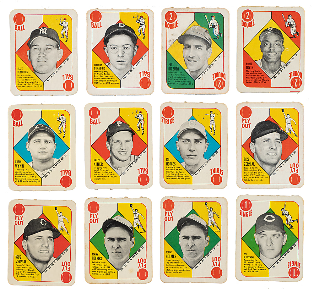 1951 Topps Red Back Complete Set (54)