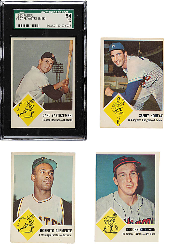 1963 Fleer Complete Set (67) Including Checklist