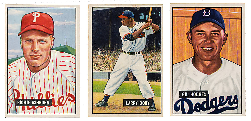 1951 Bowman Near-Complete Set (319/324) Including 95 PSA- and SGC-Graded Cards
