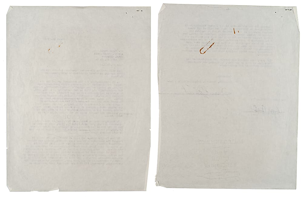 1962 Roger Maris Signed Contract - JSA