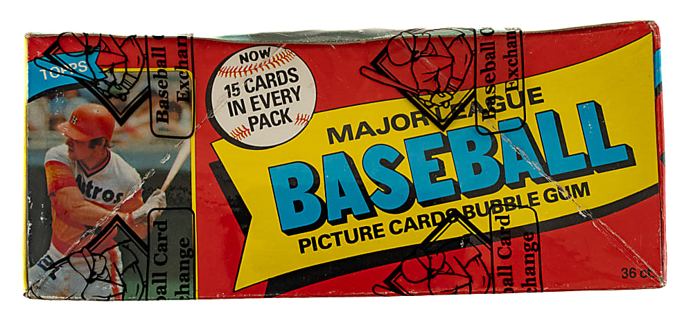 1980 Topps Unopened Wax Box (36 Packs) - BBCE - Rickey Henderson Rookie Year
