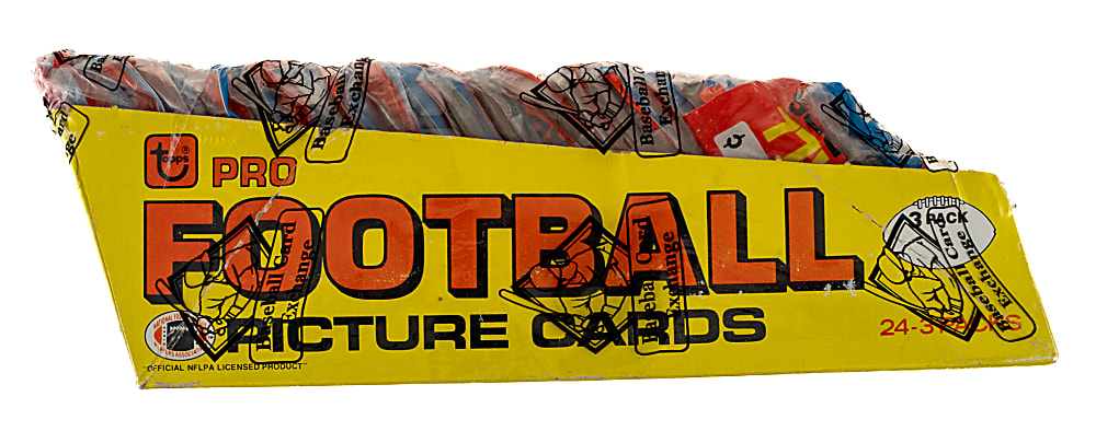 1981 Topps Football Unopened Grocery Rack Pack Box (24 Packs) - BBCE - Joe Montana Rookie Year