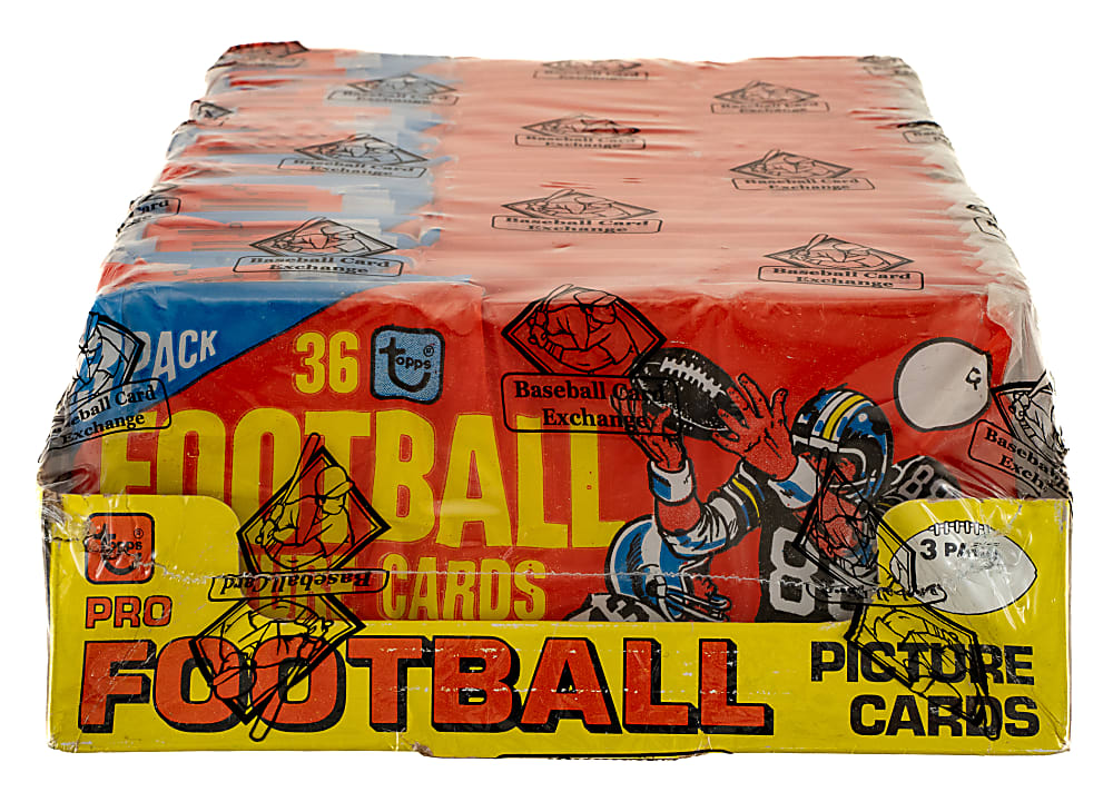 1981 Topps Football Unopened Grocery Rack Pack Box (24 Packs) - BBCE - Joe Montana Rookie Year