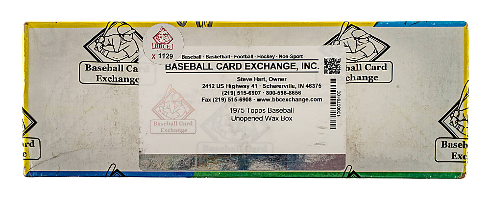 1975 Topps Unopened Wax Box (36 Packs) - BBCE - Brett and Yount Rookie Year