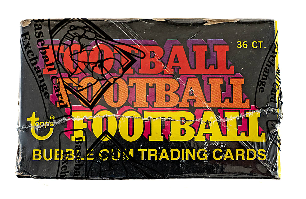 1976 Topps Football Unopened Wax Box (36 Packs) - BBCE and Ex-Fritsch - Walter Payton Rookie Year